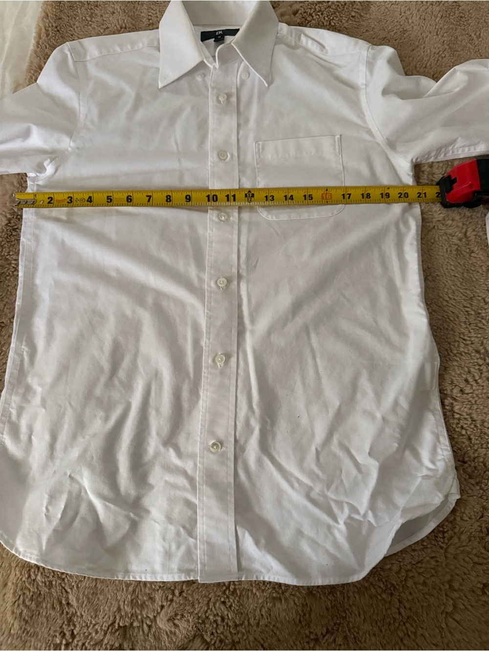 Banana Republic Men's White Button-Down Dress Shirt - Picture 6 of 11